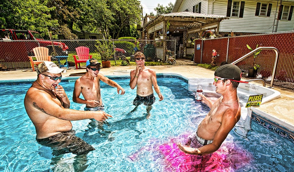 Peeing into the pool